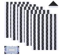 CRASPIRE 2040 pz Adesivi per Angoli Fotografici in PVC Nero Autoadesivo Scrapbooking Senza Acidi Supporto per Montaggio Immagini Adesivi per Fai da Te Artigianato Scrapbook Album Diario Quaderno
