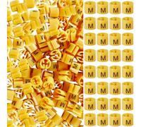 CRASPIRE 250 pz Segnadimensioni per Grucce Gialle Taglia M Etichette Colorate in Plastica Segnadimensioni per Grucce Codifica Colore Marcatori per Indumenti Codice Clip per Grucce in Filo Metallico