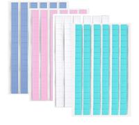 CRASPIRE 384 pz 4 Colori Adesivi per Poster Mastice Riutilizzabile Adesivo Appiccicoso Mastice Rimovibile Completa Elasticità Punte per Unghie Finte Strumento per Manicure Appiccicoso Plastilina