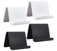 CRASPIRE 4 pz 2 Colori Nero Bianco Porta Biglietti da Visita in Acrilico da Scrivania Portatile Versatile Porta Biglietti da Visita Porta Telefono Organizer per Conferenze Espositore da Tavolo