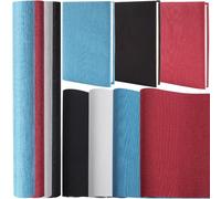 CRASPIRE 4 Pz 51x11.8 Panni per Libri in Lino 4 Colori per Libri A4-A8 Rilegatura Superficie in Tessuto Copertina per Libri con Retro in Carta Libri Album Scrapbooking Archival Fai da Te Copertura