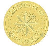 CRASPIRE 408 pz Stella A Sei Punte Adesivi in Lamina d'oro in Rilievo Esagramma 2" Buste Autoadesive Sigilli Etichette Adesive Risultati per Inviti di Nozze Certificati di Laurea Diplomi Confezioni