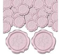 CRASPIRE 50 pz Fiori Rosa Chiaro Sigillo di Ceralacca Adesivi Inviti di Nozze Busta Etichetta Sigillante Vintage Autoadesiva per Confezioni Regalo Biglietti D'Auguri di Compleanno Realizzazione