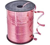 CRASPIRE 500 Yard 3/16" Nastro Arricciato Nastro per Palloncini Rosa Lucido Glitter Metallico Olografico Sottile Palloncino Corda per Incartare I Regali Fiocco Natale Halloween Matrimonio Compleanno