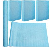 CRASPIRE 51 x 11.8 Pollice Panno di Lino per Libri Force Blue per Libri A3-A8 Rilegatura Superficie in Tessuto Copertina per Libri con Supporto in Carta Libri Album Scrapbooking Archival