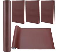 CRASPIRE 55 x 11.8 Panno per Libri in Finta Pelle Rosso Scuro per Libri A4-A8 Rilegatura Superficie Liscia in PU Rivestimento Base in Tessuto Non Tessuto Rivestito in Poliuretano Protezione