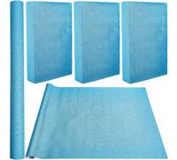 CRASPIRE 59 x 16.9 Pollice Panno per Libri in Lino Blu Cielo per Libri A3-A8 Rilegatura Superficie in Tessuto Copertina per Libri con Retro in Carta Libri Album Scrapbooking Archival