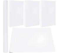 CRASPIRE 59 x 16.9 Pollice Tessuto Scamosciato per Libri Bianco per Rilegatura di Libri A3-A8 Superficie in Tessuto Copertina per Libri con Supporto in Carta Libri Album Scrapbooking Archivio