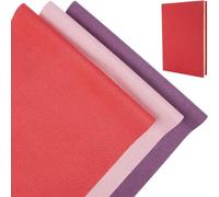 CRASPIRE 6 Pz 13.7x11.8 Panni per Libri in Lino 3 Colori per Libri A5-A8 Rilegatura Superficie in Tessuto Copertina per Libri con Retro in Carta Album per Scrapbooking Archival Fai da Te Protezione