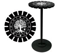 CRASPIRE Albero Della Vita Pendolo Supporto In Cristallo Preghiera Della Luna Ruota Da Divinazione Ruota Da Rabdomanzia Espositore Nero Scaffale Vintage Roma Roba Da Strega Organizzatore In Legno Rack