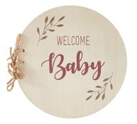 CRASPIRE Baby Shower Guest Book 35 Pagine Benvenuto Bambino Rotondo con Parola Baby Shower Sign in Guest Book Baby Advice Guest Book Guest Book Regalo per Bambini Ragazze Nuovi Genitori
