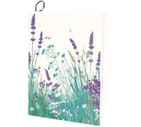 CRASPIRE Copertina per Libri Elastica Color Lavanda Lavabile Riutilizzabile Grande in Nylon Adatta per Libri con Copertina Rigida da 9 x 11 Pollice per Studenti in Classe