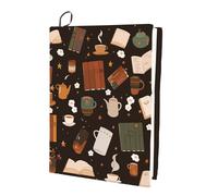 CRASPIRE Copertina per Libri Elasticizzata con Motivo A Libro Lavabile Riutilizzabile Grande in Nylon Adatta per Libri con Copertina Rigida da 9 x 11 Pollice per L'Aula