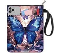 CRASPIRE Copertine per Libri A Farfalla Protezione per Libri Custodia per Libri retrò per Libri Tascabili Copertina per Libri in Tessuto Lavabile con Cerniera e Tasca Extra per Gli Amanti dei Libri