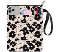 CRASPIRE Copertine per Libri A Fiori Custodia Protettiva per Libri Tascabili Copertina in Tessuto Lavabile con Cerniera e Tasca Extra per Amanti dei Libri Regali per Compagni di Classe