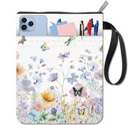 CRASPIRE Copertine per Libri A Forma di Fiori Custodia per Libri A Forma di Farfalla Protezione per Libri in Brossura Copertina per Libri in Tessuto Lavabile con Cerniera e Tasca Extra per Gli Amanti