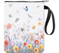 CRASPIRE Custodia a libro con chiusura lampo per gli amanti dei libri con copertina rigida, per libri impermeabili, per donne, amici, lettori, bibliotecario