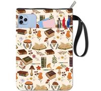 CRASPIRE Custodia per Libri A Forma di Fungo con Cerniera Borsa Extra Impermeabile Custodia per Fiori Protezione Portatile Corda Copertina Bifacciale per Quaderno con Copertina Rigida Diario della