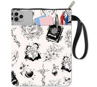 CRASPIRE Custodia per Libri con Cerniera Strega di Cristallo Bottiglie Magiche Copertine per Libri Impermeabili Buste In Brossura Forniture per Stregoneria Protezione per Libri per La Laurea Halloween