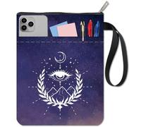 CRASPIRE Custodia per Libri Mountain con Cerniera Galaxy Moon Star Eyes Custodia Protettiva per Libri in Brossura Copertine per Libri in Tessuto Impermeabile Blu per Amanti dei Libri Bibliotecario