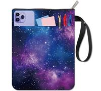 CRASPIRE Custodia Protettiva in Tela Impermeabile Stars in Space per Libri con Cerniera - Copertine Bifacciali per Quaderno con Copertina Rigida, Diario della Bibbia