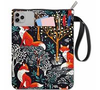 CRASPIRE Custodia Protettiva per Libri Fox Forest con Cerniera Impermeabile in Tela per Amanti dei Libri Copertina Morbida Copertina Rigida Quaderno Diario della Bibbia Libri di Testo Libri Tascabili