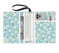 CRASPIRE Daisy Book Covers Flower Book Protector Custodia Multistrato per Libri Tascabili in Tessuto Lavabile con Tasca Extra per Amanti dei Libri Regali per Compagni di Classe
