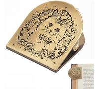 CRASPIRE Gatto Gattino Diario Clip in Metallo Carino Vintage Viaggiatori Quaderno Libro Bollette Raccoglitore Clip Supporto Lega Bronzo Antico Decorativo Midori Viaggiatori per TN Viaggiatori Arte