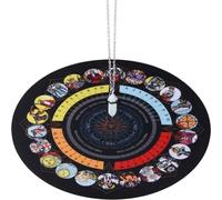 CRASPIRE Kit per Creazione di Cuscinetti per Pendolo Tappetini per Astrologia e Divinazione Tappetino per Pendolo in Gomma per Altare Cuscinetti per Carte dei Tarocchi Boho con Pendenti A Punta