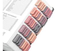 CRASPIRE Linguette della Bibbia Adesivi Rosa Riposizionabili con Caratteri Grandi Facili da Leggere e Applicare Linguette per Il Diario della Bibbia Linguette per L'Indice della Bibbia per Gli Amanti