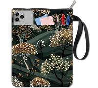 CRASPIRE Mountain Book Covers Book Sleeve Tree Book Protector per Libri Tascabili Copertina per Libri in Tessuto Lavabile con Cerniera e Tasca Extra per Gli Amanti dei Libri Regali per I Compagni