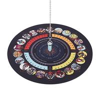 CRASPIRE Pendulum Board Rabdomanzia Divinazione con Opalite Pendolo, Sottocarte in Gomma dei Tarocchi Dell'Altare, Bacheca Metafisica di Divinazione Divinatoria, Forniture per L'Altare