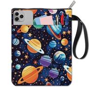 CRASPIRE Planet Book Covers Star Book Sleeve Book Protector per Libri Tascabili Copertina per Libri in Tessuto Lavabile con Cerniera e Tasca Extra per Gli Amanti dei Libri Regali per I Compagni