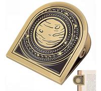 CRASPIRE Planet Star Journal Clip in Metallo Vintage Travelers Notebook Book Bill Binder Clip Holder Lega Bronzo Antico Decorativo Midori Travelers per TN Travelers Art Reading Decoration Accessories