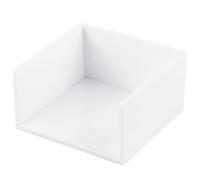 CRASPIRE Porta Note Adesive Bianco da 3x3 Pollice Porta Blocco Note in Plastica Dispenser per Blocco Note Autoadesivo Dispenser per Blocco Note Organizer da Scrivania per Aula Organizer da Scrivania
