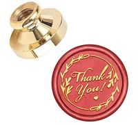 CRASPIRE Sigillo di Cera Timbro Testa Grazie, Testa di Timbro In Ottone Sigillata Rimovibile per La Decorazione di Biglietti D'Invito di Buste Regalo Creative