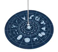 CRASPIRE Tappetino per Pendolo con Costellazioni con 1 ciondolo per Collana di Cristallo di Opale Naturale per Rabdomanzia Divinazione Altare Tarocchi Tappetino In Gomma Cerimonia Metafisica Forniture