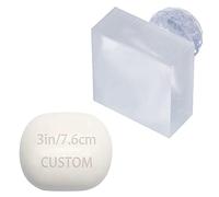 CRASPIRE Timbri per Sapone Personalizzati Timbri per Sapone Acrilico Fabbricazione di Sapone Timbro per Sapone Fatto A Mano Da 3 pollice/7 cm Personalizzato con Manico Timbro per Goffratura Del Sapone