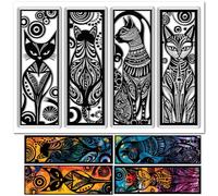 CRASPIRE Timbri Trasparenti in Gomma Art Cat in Silicone Riutilizzabili retrò Gatti Egiziani Simpatici Animali Sigillo Trasparente Impermeabile per Diario Fai da Te Creazione di Biglietti