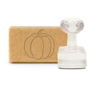 CRASPIRE Timbro di Sapone di Halloween Zucca Sapone Fatto A Mano Capitolo Impronta Goffratura con Manico Goffratura per Biscotto Argilla Ceramica Timbro Biscotti Gummier Fai da Te Artigianato