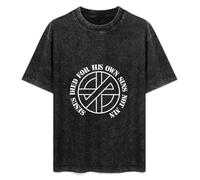 Crass Jesus Died for His Own Sins Not Mine Punk Mens T-Shirt Black Unisex Top Tee S