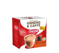 Crastan 160 Capsule Ginseng e Caffè Compatibili Dolce Gusto