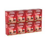 CRASTAN 1870, 128 Capsule, 8 Box da 16 Capsule di Ginseng & Caffè, Capsule Compatibili con A Modo Mio, Bevanda Senza Glutine, 100% Made in Italy