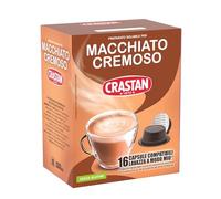 CRASTAN 1870 - Capsule compatibili A Modo Mio® - Macchiato Cremoso - 1 Box da 16 Capsule