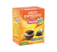 CRASTAN 1870 - Capsule compatibili A Modo Mio ® - Orzo Biologico - 1 Box da 16 Capsule - Naturalmente Privo di Caffeina