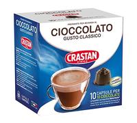 CRASTAN 1870 - Capsule compatibili Dolce Gusto - Cioccolato Gusto Classico - 1 Box da 10 Capsule - Senza Glutine