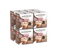 CRASTAN 1870, 80 Capsule, 8 Box da 10 Capsule di Bevanda al Gusto Nocciolino, Capsule Compatibili con Dolce Gusto al Gusto Nocciola dal Profumo Avvolgente, 100% Made in Italy