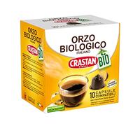 CRASTAN 1870 - Capsule compatibili Dolce Gusto - Orzo Biologico - 1 box da 10 capsule - Naturalmente Privo di Caffeina