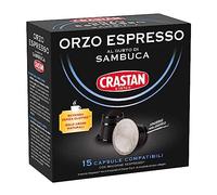 CRASTAN 1870 - Capsule compatibili Nespresso - Orzo Espresso al Gusto Sambuca 1 Box da 15 Capsule