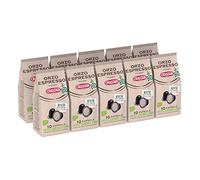 CRASTAN 1870 - Capsule Compostabili Compatibili Nespresso - Orzo Espresso Biologico - 10 Box da 10 Capsule - Totale 100 caspule - Naturalmente privo di caffeina